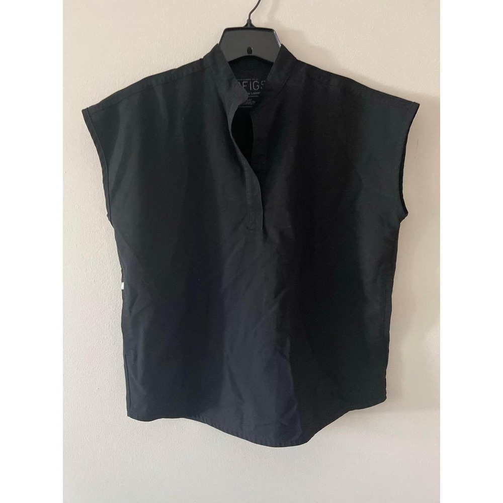 FIGS Rafaela Scrub Top Black XS